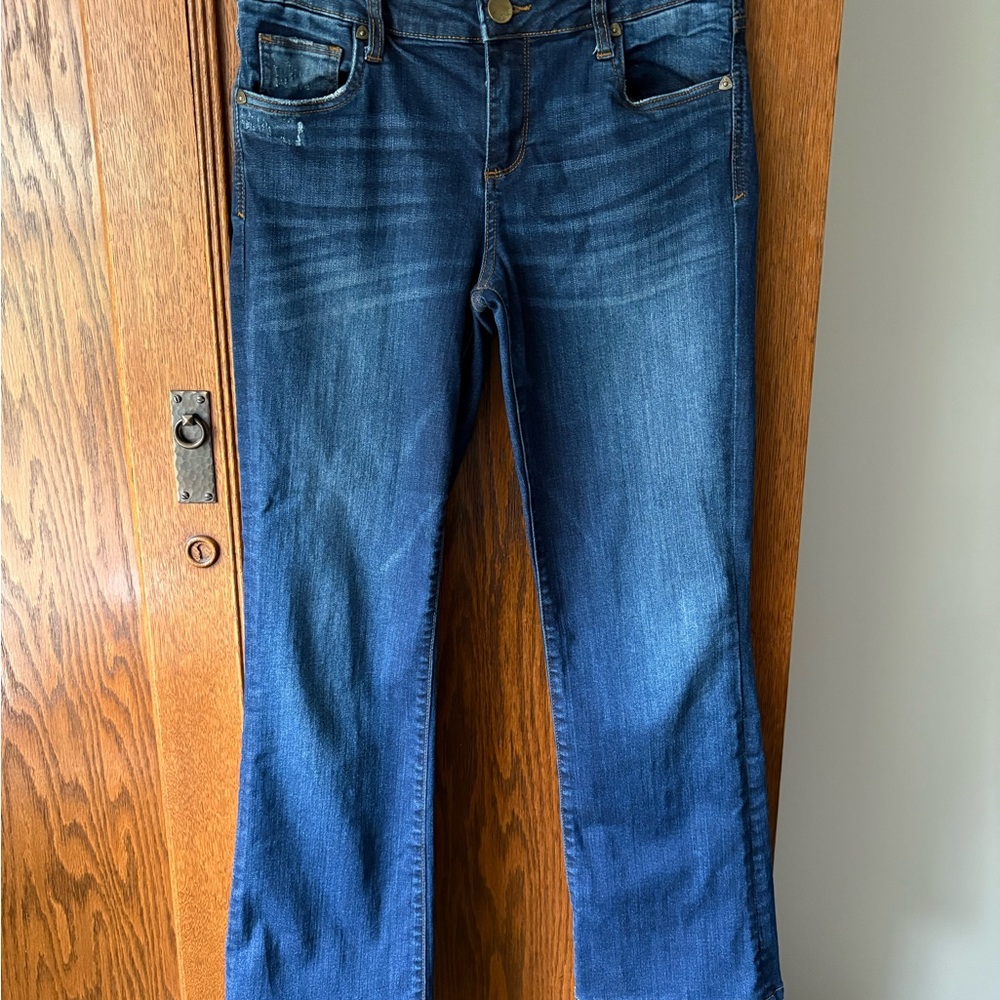 Kut from the Kloth Dark Blue Boot Cut Jeans - Short